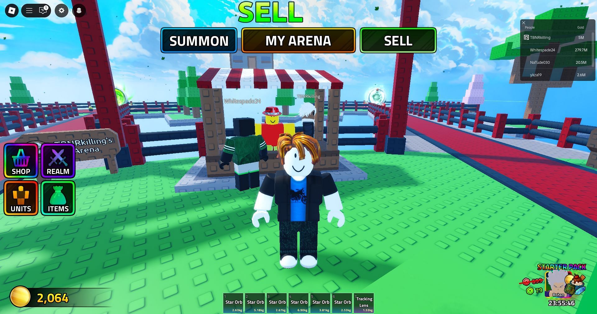 Start to attack through your unit (Image via Roblox)